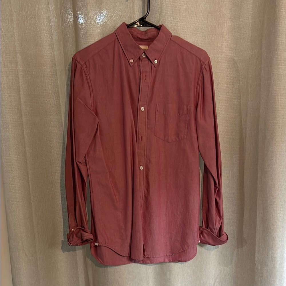 GAP Red Casual Button Down Shirt Relaxed Fit